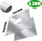 10x Reusable Non-stick Silver Gas Range Stove Top Burner Covers Protector Liner