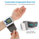 1pc Blood Pressure Monitor Wrist Digital High Blood Pressure Cuff Heartbeat Test