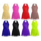 Us Girls Latin Tassel Dance Dress Sequin Fringe Skirt Sparkly Ballroom Dancewear