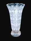 Czech Bohemia Crystal Glass -unique Heavy Vase  Masterwork 50 Cm 20in     