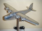 Vintage 1991 Sarsaparilla Designs  280 Metal Airplane Light Lamp Globe Base