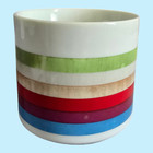 Vintage 1980s Apple Computer Coffee Mug Natural Hues Rainbow Logo Mac Macintosh