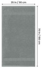 Utopia Jumbo Bath Sheet 2 Piece Set 600 Gsm 100  Cotton Quick Dry Cool Grey