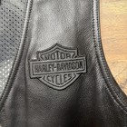 Harley Davidson Leather Vest Willie G Chain Mens Medium Embroidered 98132-08vm