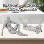 2pcs Artists Manikin Drawing Figure Mannequin Jointed Male And Female Mannequ   