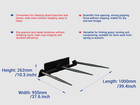 Skid Steer Pitchfork Attachment 955mm  1000mm Width Hay Spear Bale Spears