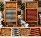 Vintage Dubl Handi Washboard Columbus Washboard Co Ohio Wood Metal Laundry Decor