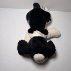 Russ Berrie Cocker Spaniel Dog Plush Stuffed Toy Black White Plush Vintage