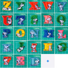Snoopy  Alphabet Letters A-z Embroidered Patch Iron On Sew On Sold Individually