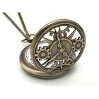 Steampunk Gear Pocket Watch     Vintage Bronze Look  Mechanical Design Unique Gift