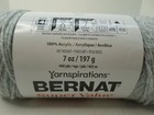 Bernat Super Value Yarn   7oz                 Lot Of 2   Soft Grey