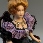 Loretta Kasza Artisan Victorian Porcelain Doll Chair Dollhouse Miniature 1 12