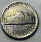      1984 P Nickel Off Center Partial Rim  Rev Grease Struck   Abrasions Error