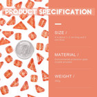 1 Pound Orange Shine Crystal Series Mosaic Tiles Assortment Kit  Square And Tria