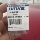 Binks 45-6321 Spray Gun Fluid Nozzle 1 2mm Exelent Cosmetic Conditions 
