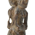 Luba Female And Male Fetish Figurine Congo