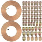 2 Sets 25 Ft 3 16  Brake Line Tubing Assortment Kit With 60 Pcs Brake Line 