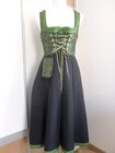 Chamois Dirndl Jacquard Vintage Silk Size  38 Classic   Classy