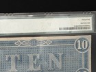 1864 T-68   10 Confederate States Of America Note - Pmg 45
