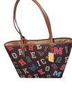 Michael Kors Jet Set Medium Carryall Tote Varsity Letter Brown