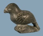 Vintage Inuit Bird Signed Soapstone Carving