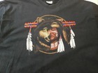 Vintage Xxl Half Man Half Wolf Graphic Print T-shirt Native American Indian