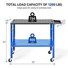 36   X 18   1200lb Load Carbon Steel Workbench Welding Sawing Table Storage Tray