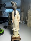 Antique  Chinese Hand Carved Lovely Lady  Figurine