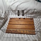 Wald Woody Front Bicycle Basket Wald  Silver 18 X 13 X 6 Wooden Platform