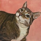 Custom Pet Portrait Acrylic Painting Handmade Art For Dog cat Photos