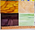 8 Pounds Of Assorted Multicolor Stained-glass Large Scraps sheets