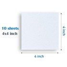 Magic Foam Texture Paper 4  X 4  White Cellulose Card Diy Art Craft 10 Sheets