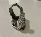 Reed   Barton 1824 Collection Silver Plate Figural Swan Napkin Ring 2002