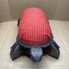 Vintage Upholstered Foot Stool Ottoman Wood Legs Fringe Tassels Antique Decor 