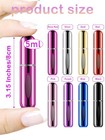 8 Pzs 5 Ml Mini Viaje Refillable Atomizador De Perfume Port  til Botella Atomi