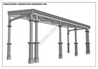 Traditional Timber Flat Roof Verandah V02 - Building Plans In Metric