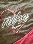 Nike Girls Dri-fit 2-piece Outfit Set Gray Tee Pink Shorts Size 2t