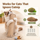 Refillable Catnip Silvervine Kicker Toys Pack For Indoor Cats  Durable Chewer
