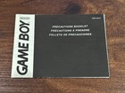 Precautions Booklet Original Nintendo Gameboy Instruction Manual Only