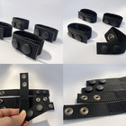 4 Pcs Nylon Duty Belt Keepers - Double Snaps For 2   Wide Police Duty Belt  B   