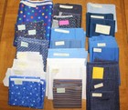 B2  Lot Of Hobby Craft Sewing Fabric  14  Yards Of Cotton Blend - Blues