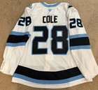 Ian Cole Game Worn Used 2025-26 Utah Mammoth Playoffs Jersey - Fanatics Coa