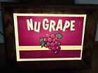 Vintage Original  Nu Grape Advertising Wall Clock Soda Collectable Safe Shtested