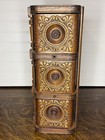 Antique Sewing Machine Drawer Cabinet  Carved Wooden Display Boxes  Ornate