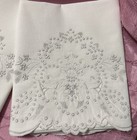Vintage Embroidered Pillowcases  Queen  Cotton  34   x19    