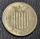 1964 Zambia One Shilling Coin