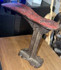 Cast Iron Shoe Stand Antique Cobblers  Shoe Sz 3 Great Patina No Rust