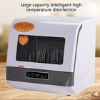 Large Capacity Portable Countertop Dishwasher 3 Washing Programs 800w 110v