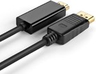 6ft Display Port Dp To Hdmi Cable Adapter Converter Audio Video Pc 1080p 60hz