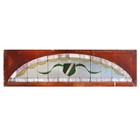 Antique Arched American Stained   Leaded Glass Window Transom  Nsg256